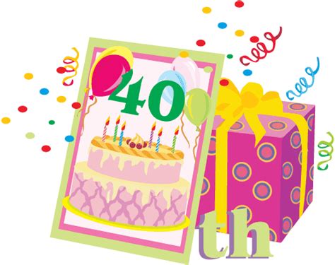 Clipart 40 Geburtstag