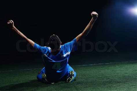 Soccer Player Stock Image Colourbox