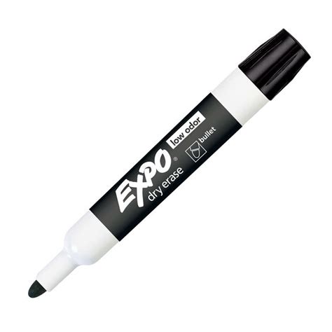 Teachersparadise Expo® Expo Dry Erase Markers Bullet Tip Black San82001
