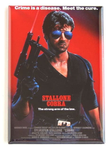 Cobra Movie Poster Fridge Magnet Etsy In 2022 Sylvester Stallone