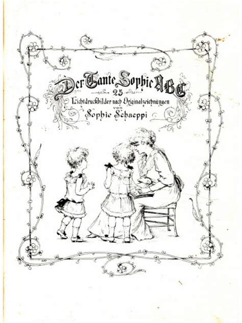 Der Tante Sophie Abc Kunst Buchplanetch