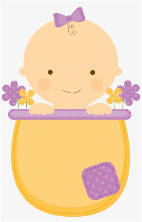 Babyinflowerpot Purple Baby Girl Clipart Transparent Png 1261x1909