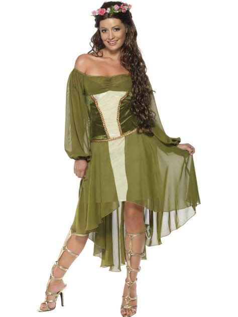 New Adult Sexy Medieval Fair Maiden Maid Ladies Fancy Dress Costume