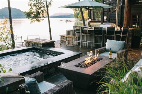 Outdoor Patio Ideas With Firepit And Hot Tub Patio Ideas