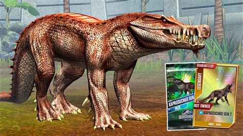 Jurassic World The Game Ep Unlocked Kaprosuchus Gen Youtube
