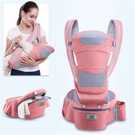 Ergonomic Baby Carrier Infant Baby Hipseat 3 In 1cherry Pink In 2021