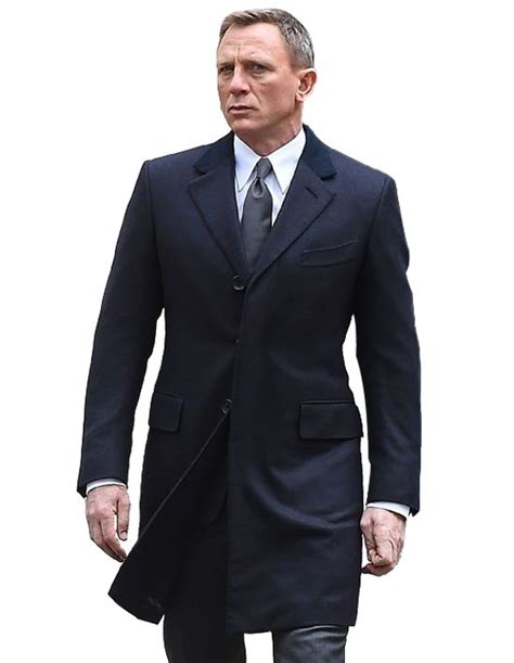 Navy Blue Spectre James Bond Coat James Bond Suit Daniel Craig James