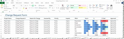 10 Change Control Template Excel Excel Templates Excel Templates