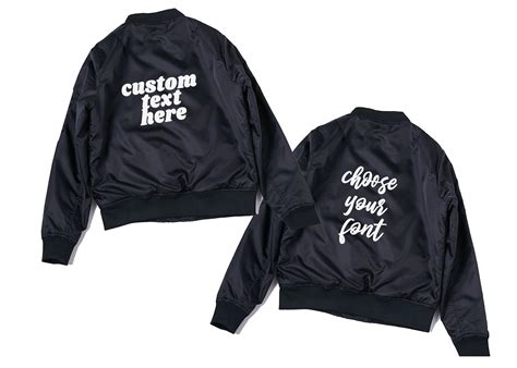Custom Bomber Jacket Personalized Jacket Womens Jacket Etsy
