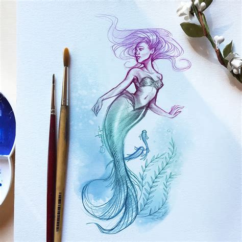 Mermay 2018 On Behance Mermaid Sketch Mermaid Tail Drawing Mermaid