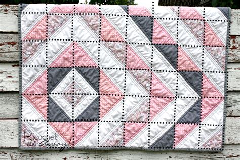 Ricochet And Away Hst Baby Quilt Tutorial