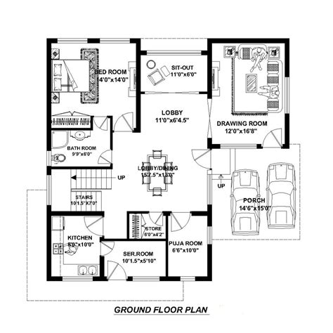 Floor Plans With Dimensions In Feet