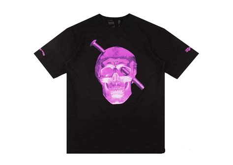 Buy Vlone Skull Screw Purple V Tee Black Online In Australia Kickstw