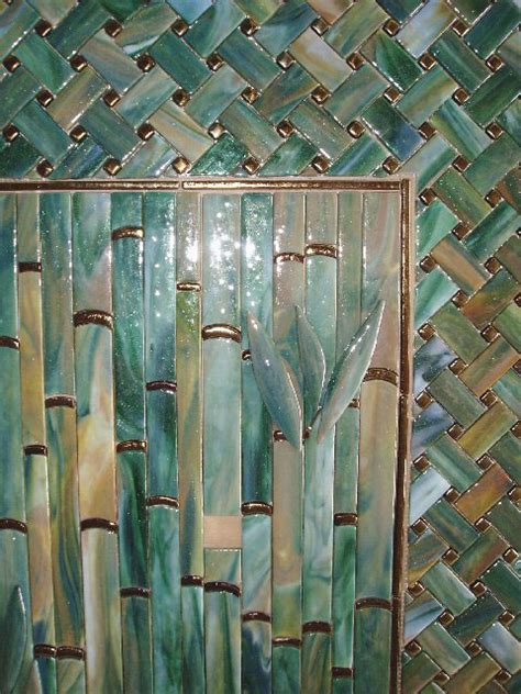 Bamboo Backsplash Designer Glass Mosaics