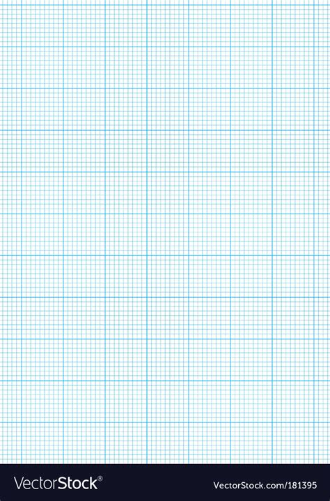 Graph Paper A4 Sheet Royalty Free Vector Image Vectorstock