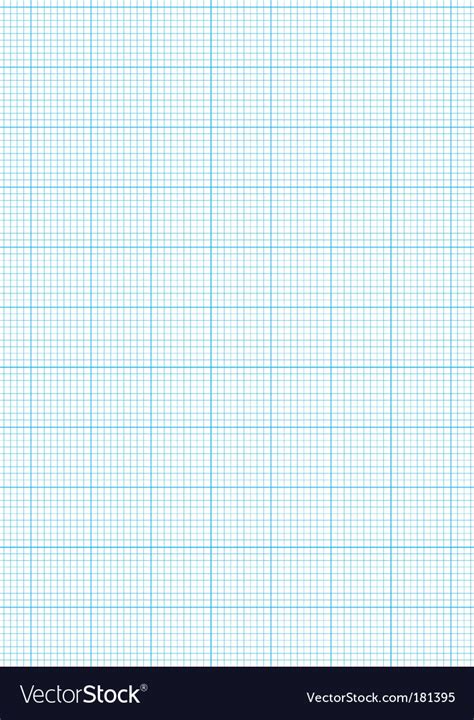 graph paper a4 sheet royalty free vector image
