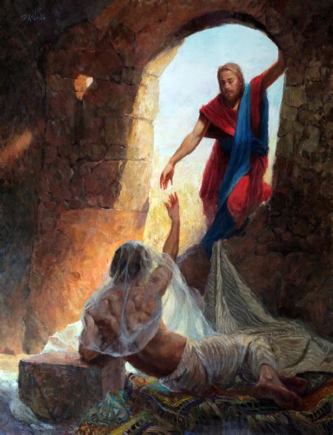 All images are free for you to use in teaching. Raising Lazarus Painting by Eric Wallis