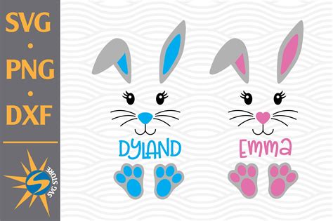 Easter Bunny Svg Png Dxf Digital Files Include 796496 Cut Files