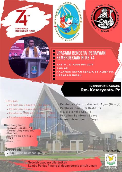 Seharusnya, apabila pemimpin upacara bendera telah mengatakan siap. Upacara Bendera Perayaan Kemerdekaan RI Ke-74 - Gereja ...