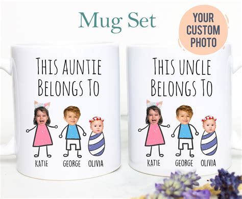 Personalized Aunt And Uncle Individual Or Mug Set 5 Aunt Etsy