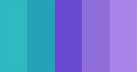 Bluegreen With Purple Color Scheme Blue