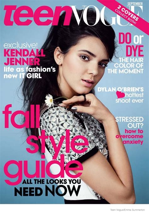 Kendall Jenner On Teen Vogue September 2014 Cover