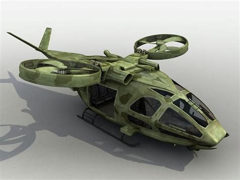 Futuristic Military Concept Helicopters