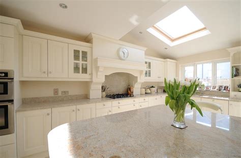 If you disagree, please do not visit our showroom. Stunning Ivory Painted Kitchen With Kashmir White Granite ...