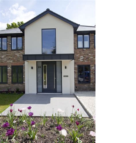 Porch glass canopy front door stainless steel stainless steel accessories. rjha architects - Greenways Drive