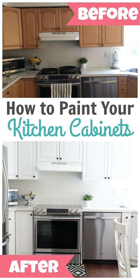 If your cabinets have plastic laminate surfaces, first check with a knowledgeable paint dealer, and test a sample of the paint you wish to use in an inconspicuous area to ensure that it will bond to the material. How to Paint Kitchen Cabinets - Happy Home Fairy