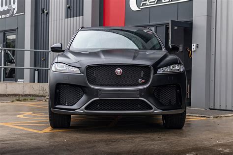 Jaguar F Pace Svr Satin Black Wrap0008satin Black Jaguar F Pace0006