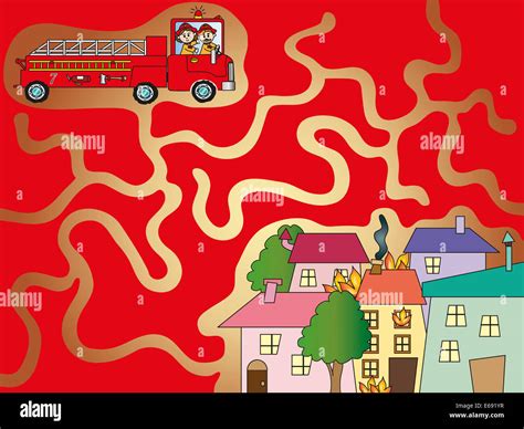 Maze Game Children Hi Res Stock Photography And Images Alamy