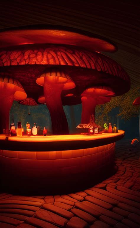 Glowing Mushroom Bar R Wombodream