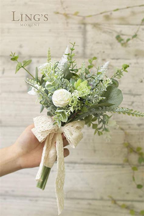 Freshest flowers for your wedding directly from growers! Amazon.com: Ling's moment Set of 2 Wedding Bouquet ...