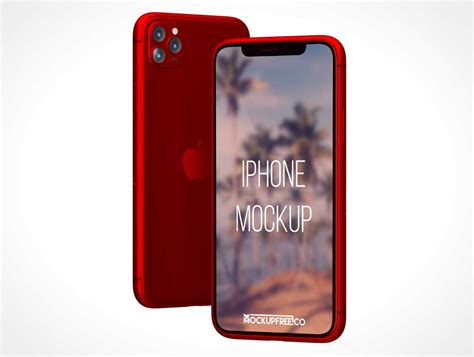 Iphone 11 Pro Smartphone Front And Back Psd Mockup Psd Mockups