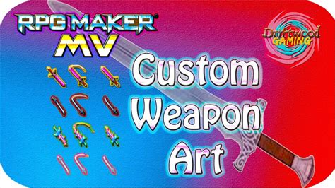 Custom Weapon Art Rpg Maker Mv Tutorial Photoshop