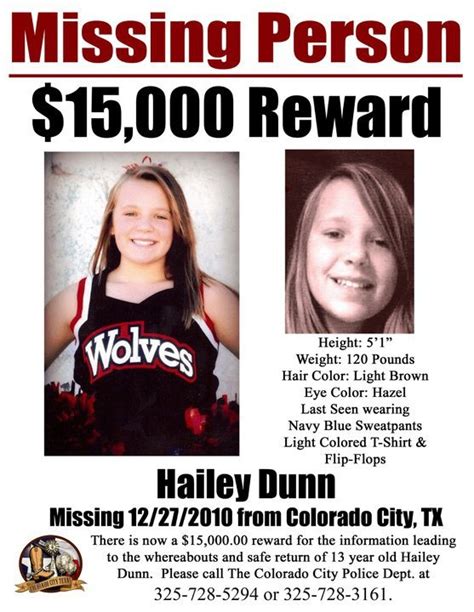 Holly Dunn Missing Child Missing Persons People In Need Good People