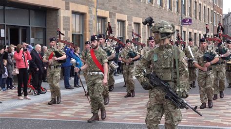 Start Of The Black Watch 3 Scots 2018 Homecoming Parade In Perth