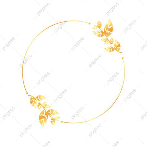 Luxus Goldener Blumenkreishochzeitsrahmen Hochzeit Blumen Blätter