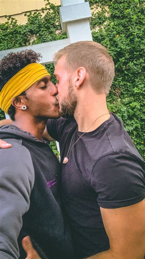 Interracial Gay Couple Kissing Couples Cute Gay Couples Interacial Couples Gay Men Gay Guys