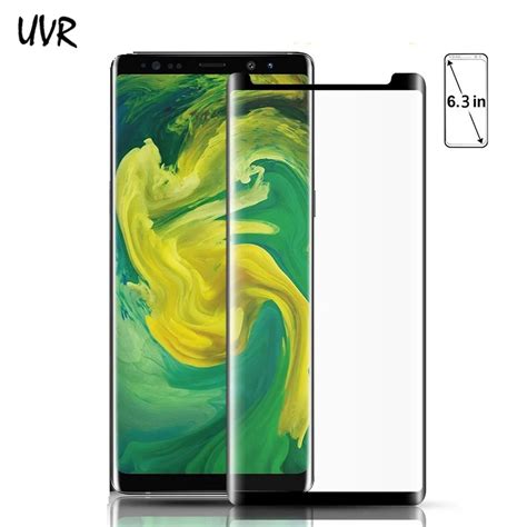 Uvr 100pcs 3d Full Glue Tempered Glass For Samsung Galaxy S9 S8 Plus Full Adhesive Screen