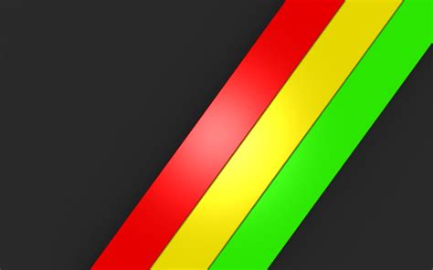 Red Yellow And Green Stripe Colorful Black Red Yellow Hd
