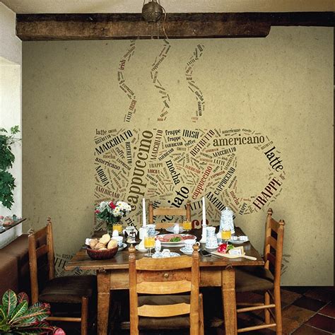 Custom Size Wallpaper Mural For Cafe Restaurant Coffee Shop Bvm Home