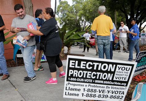 Voting Issues In Florida Intimidation Reported At Polling Places The