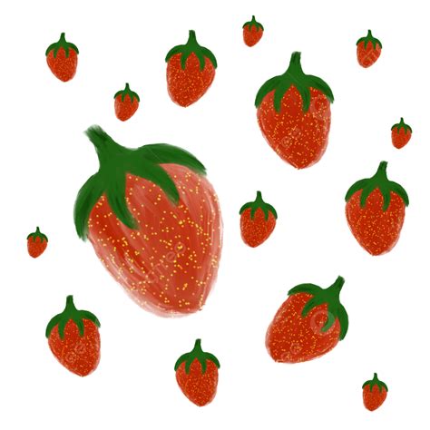 Lindo Patrón De Fresa Transparente Png Fresas Patrón Transparente