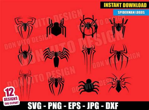 ⭐ Spider-Verse Logos Bundle SVG Cut File for Cricut & Silhouette