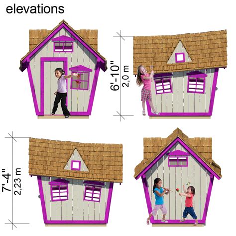 Crooked Playhouse Floor Plans Pdf Playhouse Plans Play House Play