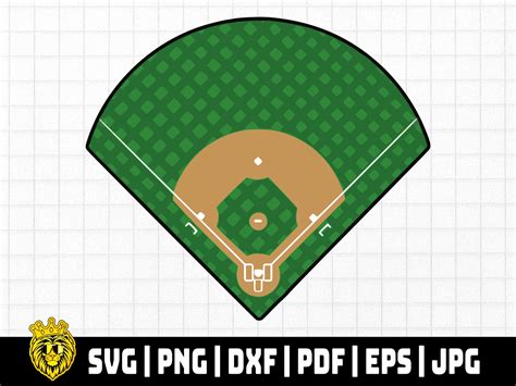 Baseball Field Svg Instant Digital Download Svg Cut File Etsy Uk