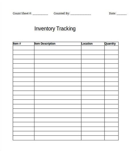 An assignment tracker template helps you to monitor and meet important deadlines. Inventory Template - 25+ Free Word, Excel, PDF Documents ...