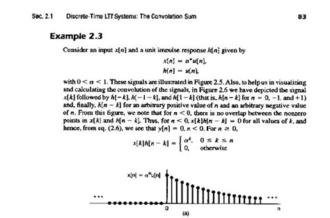 The Convolution Sum Discrete Time Lti Systems Lecture Notes
